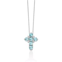 Necklace Miluna Woman in White Gold Diamante CLD5211X